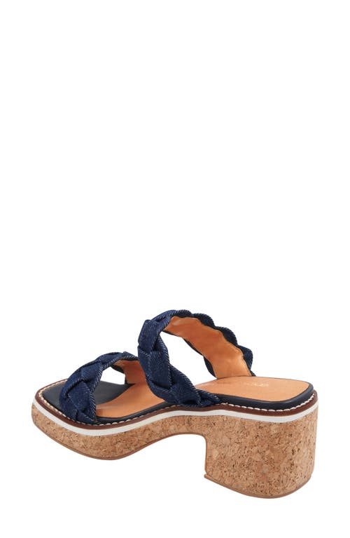 Andre Assous André Assous Layla Platform Sandal In Navy