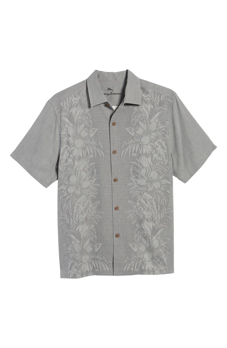 Tommy Bahama Kamari Border Classic Fit Silk Camp Shirt, Alternate, color, 