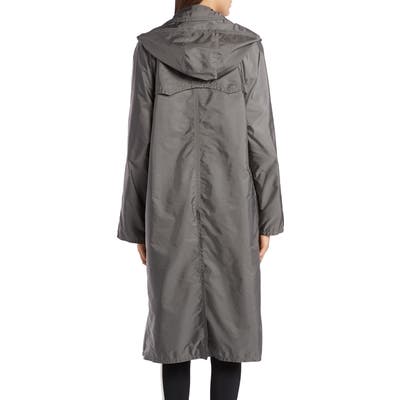 Moncler Vanille Tie Hood Water Resistant Trench Coat
