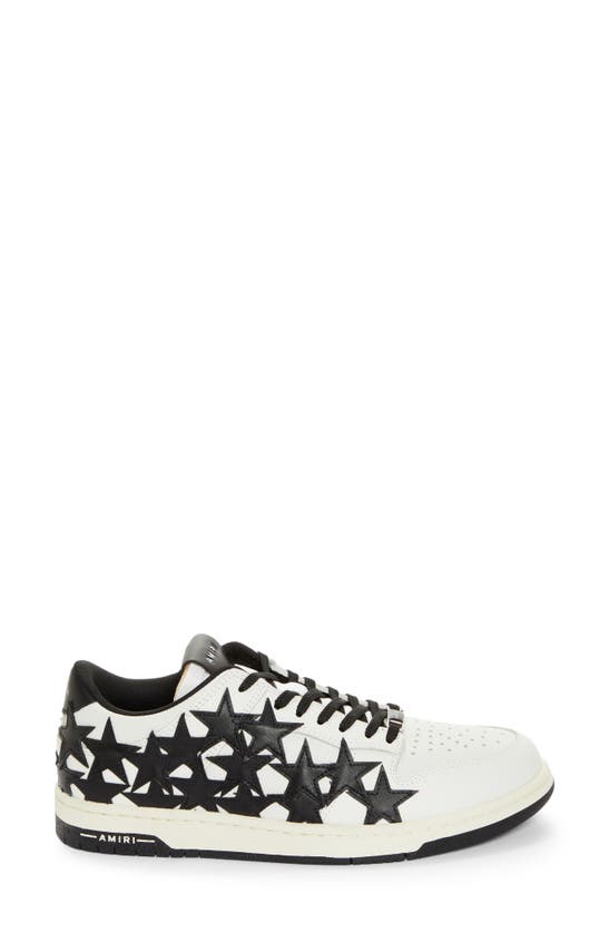 Amiri Stars Low Top Sneaker In White/ Black