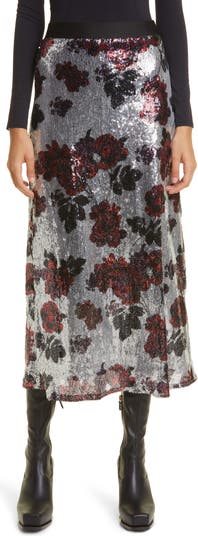 Patterned hotsell sequin skirt