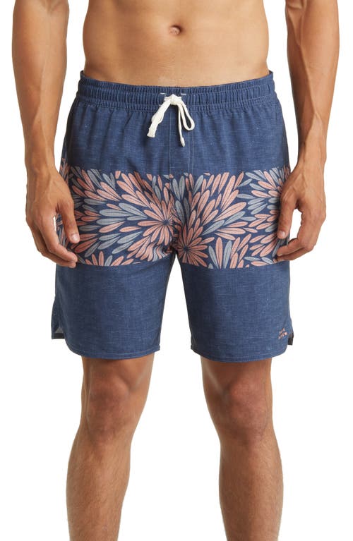 TravisMathew Merion Swim Trunks in Heather Dress Blues