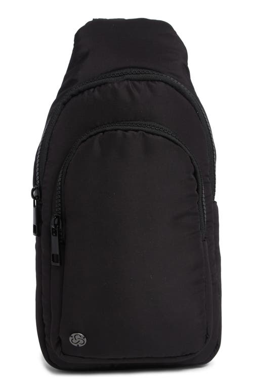 Zella Small Sling Bag In Black