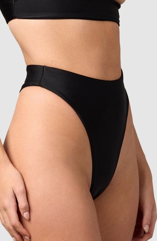 Shop Mbm Swim Wish Bikini Bottom In Black