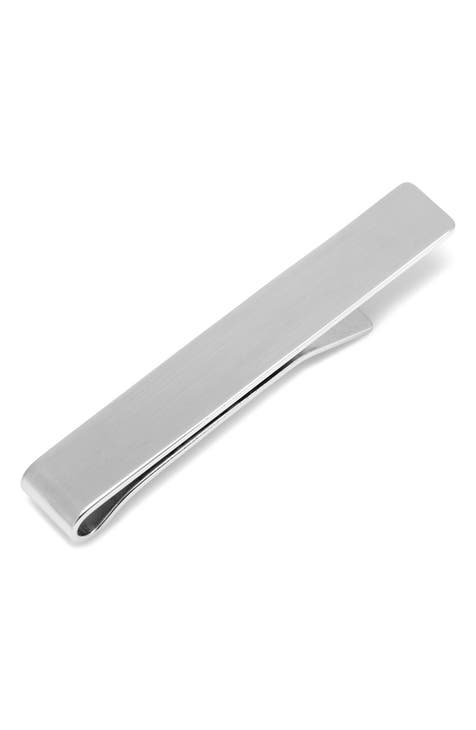 Engravable Sterling Silver Tie Bar