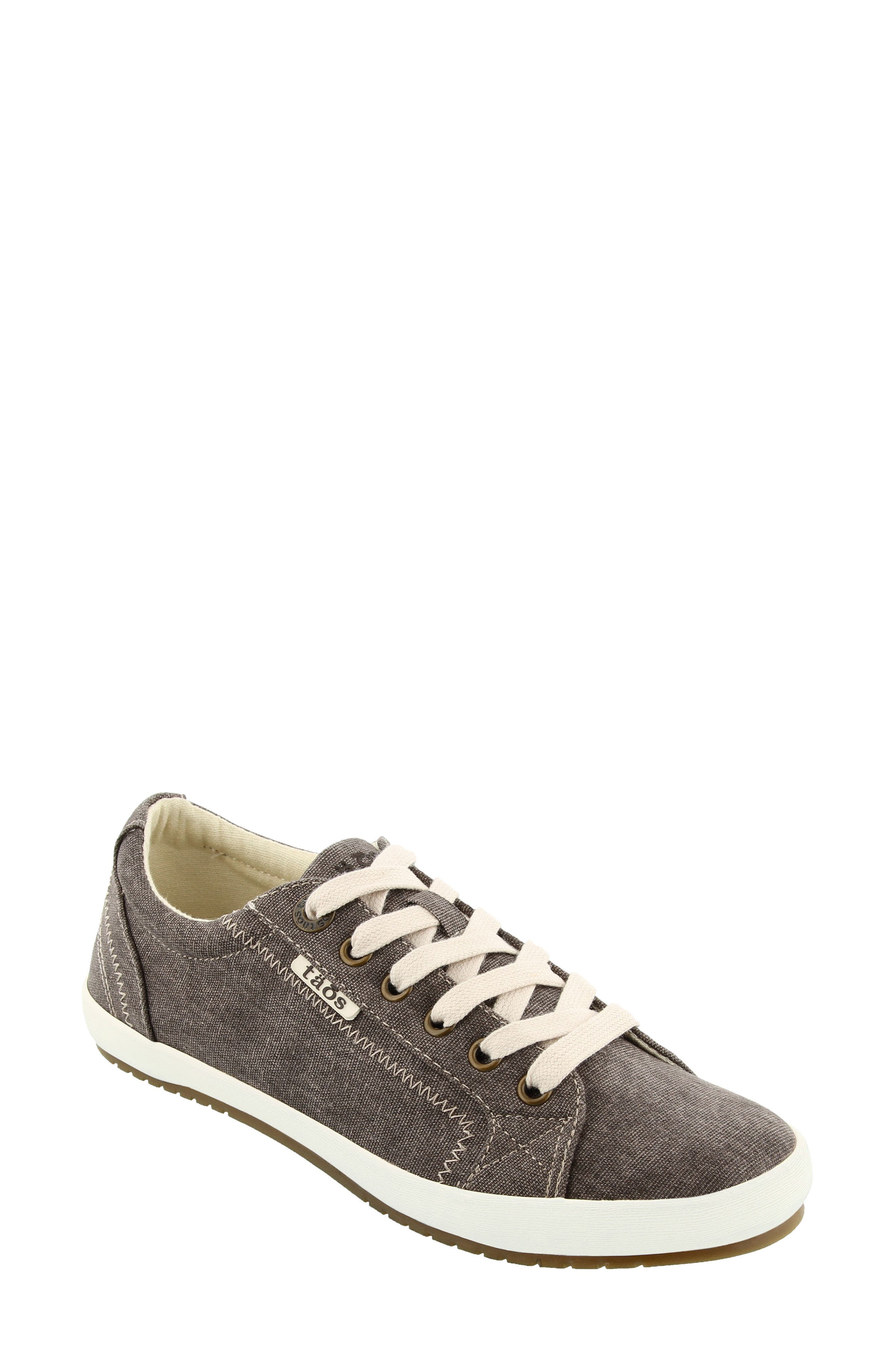Click to view more detailed imagery on our partner's website Taos 'star' Sneaker In Chocolate Washed Canvas