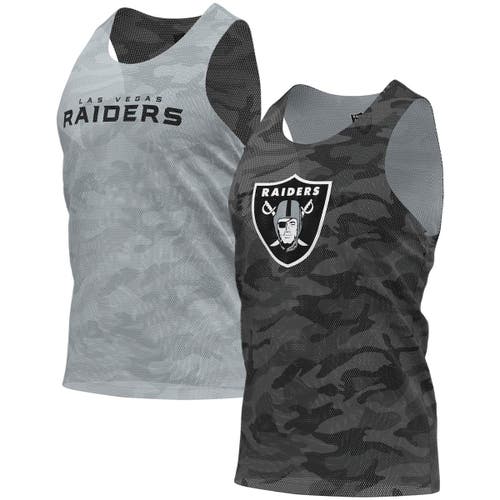 UPC 195581000263 product image for Men's FOCO Black/Gray Las Vegas Raiders Reversible Mesh Tank Top at Nordstrom, S | upcitemdb.com