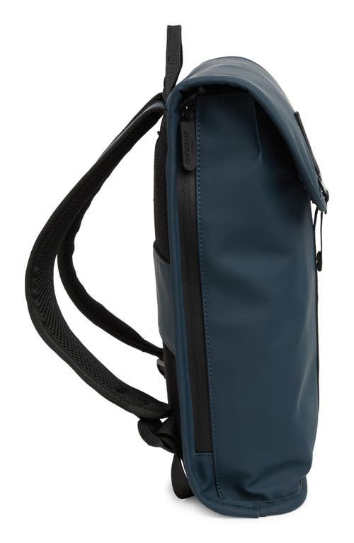 Duchamp Rubberized Slim Laptop Backpack In Blue