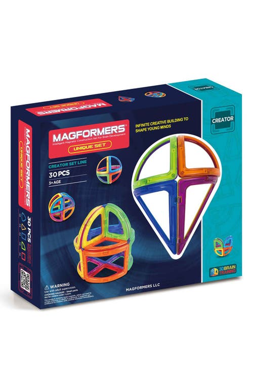 Magformers 'Creator - Unique' Magnetic 3D Construction Set in Rainbow at Nordstrom