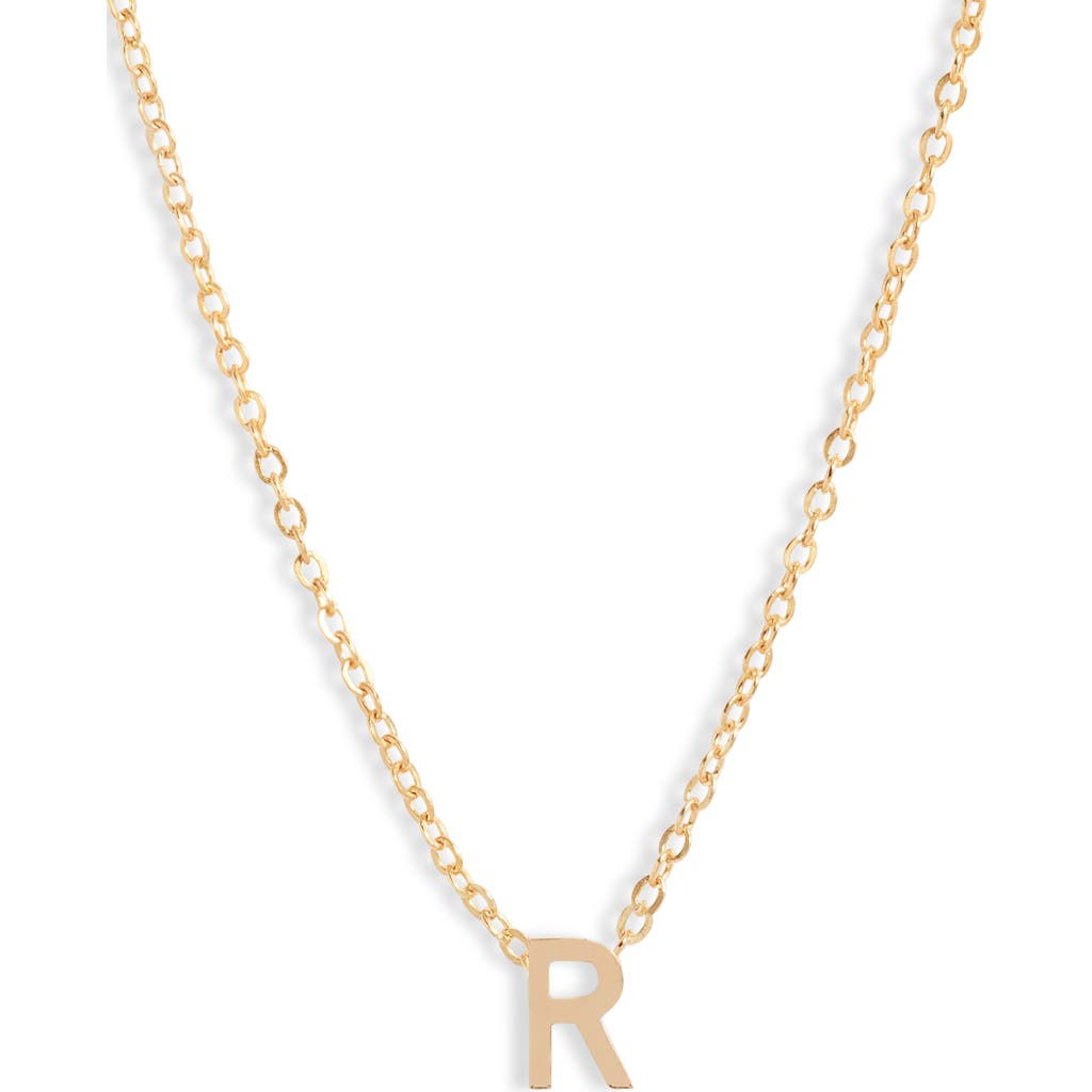 Set & Stones Cheyenne Initial Pendant Necklace In Gold/r