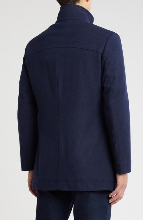 ENGLISH LAUNDRY ENGLISH LAUNDRY WOOL BLEND COAT WITH BIB