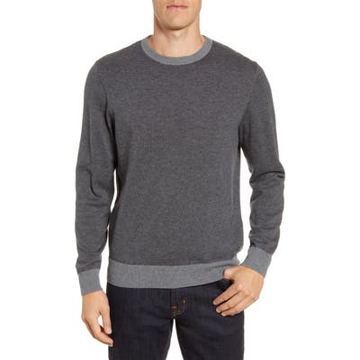Vineyard Vines Regular Fit Stripe Crewneck Sweater, Grey