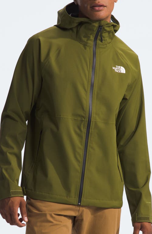 Shop The North Face Valle Vista Waterproof Jacket In Forest Olive