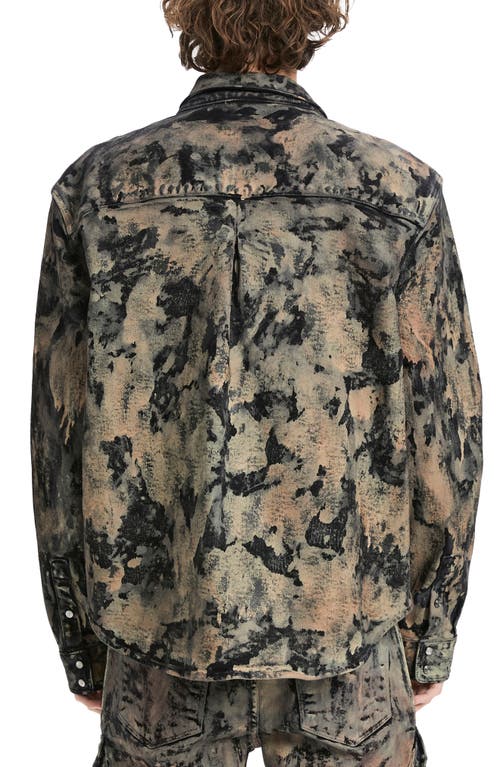 Shop Vayder Camo Print Twill Overshirt In Jolson