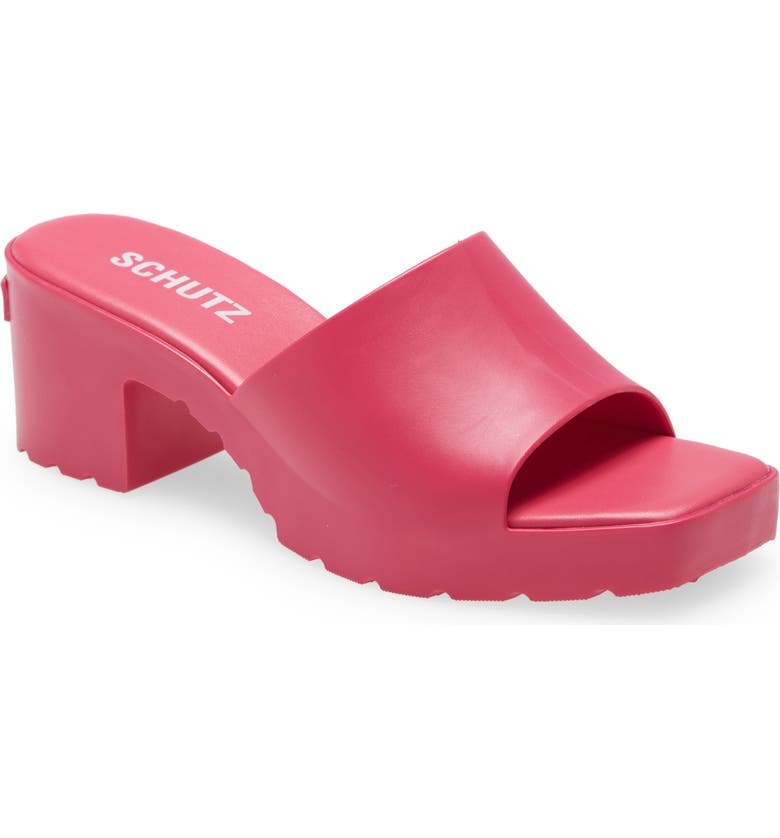 SCHUTZ Mizzy Platform Sandal, Main, color, HOT PINK