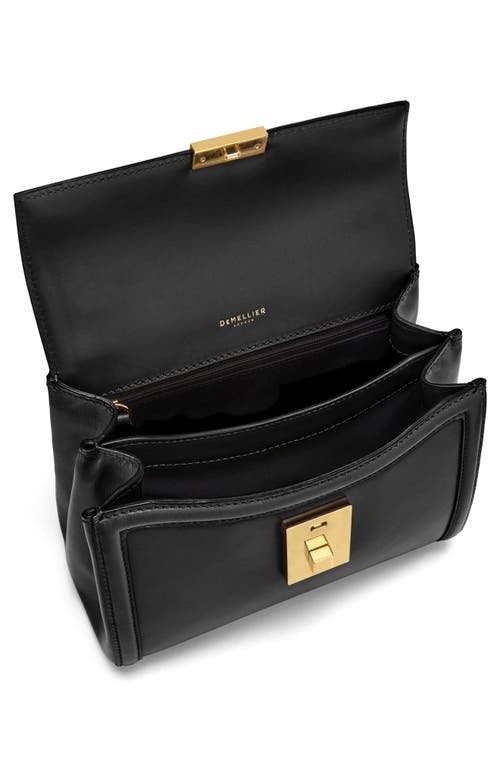 Demellier Medium Paris Leather Top Handle Bag In Black F02
