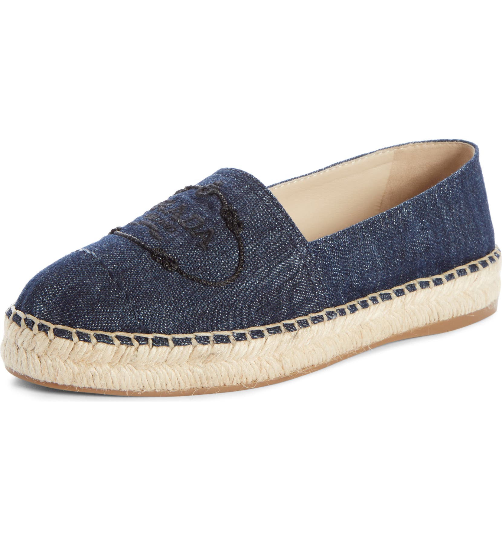 Logo Logo Espadrille, Main, color, BLUE DENIM
