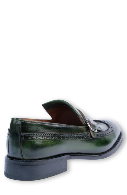 Vellapais Caddy Medallion Wingtip Oxford In Dark Green