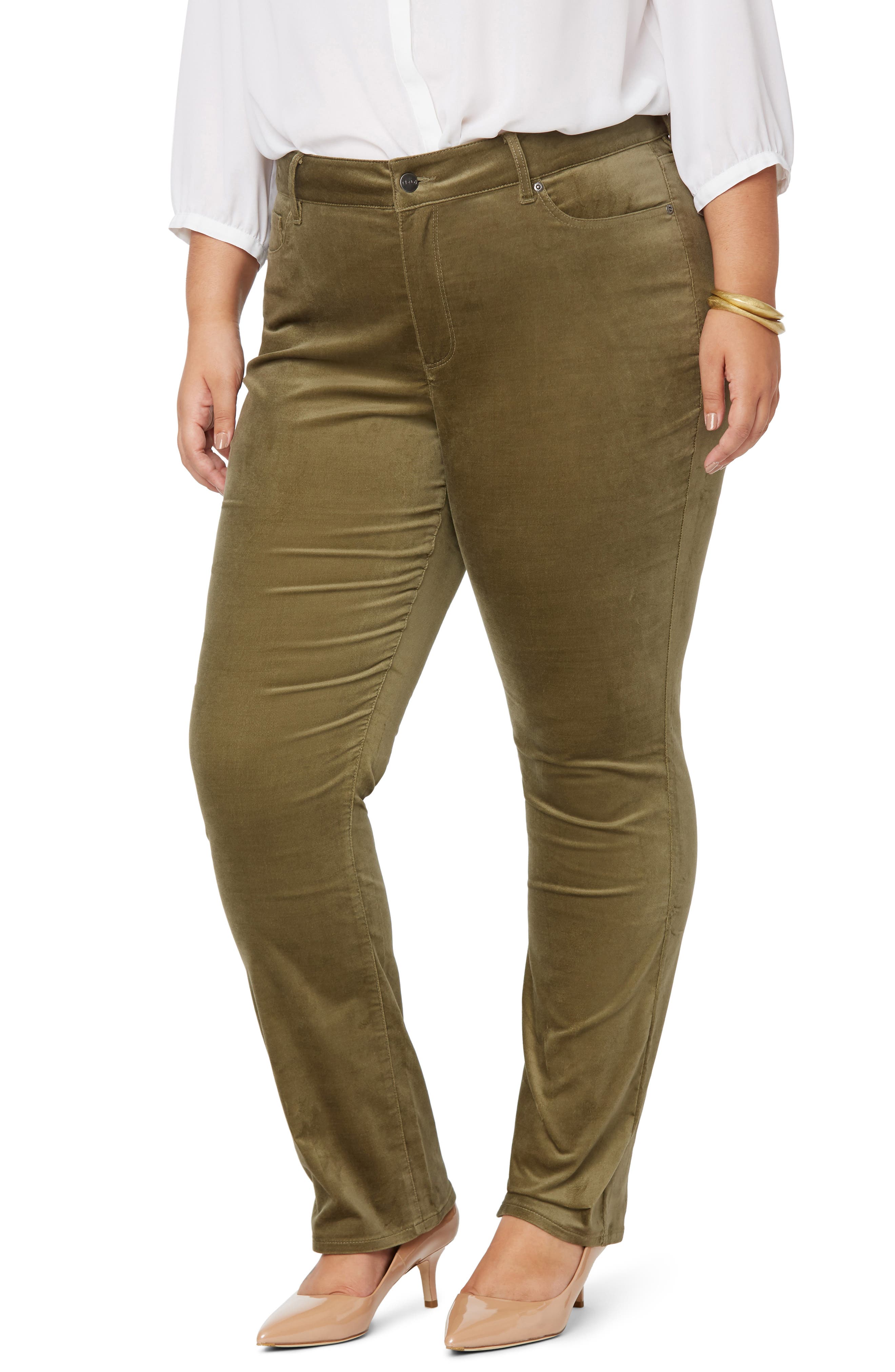 nydj marilyn straight leg jeans plus size