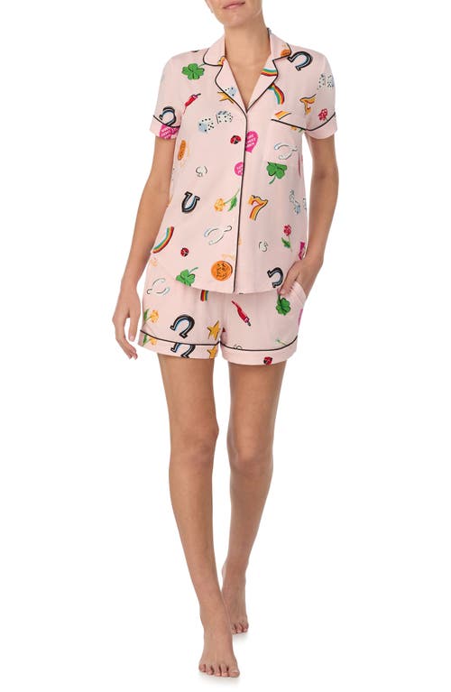 Shop Kate Spade New York Short Pajamas In Pink/multi