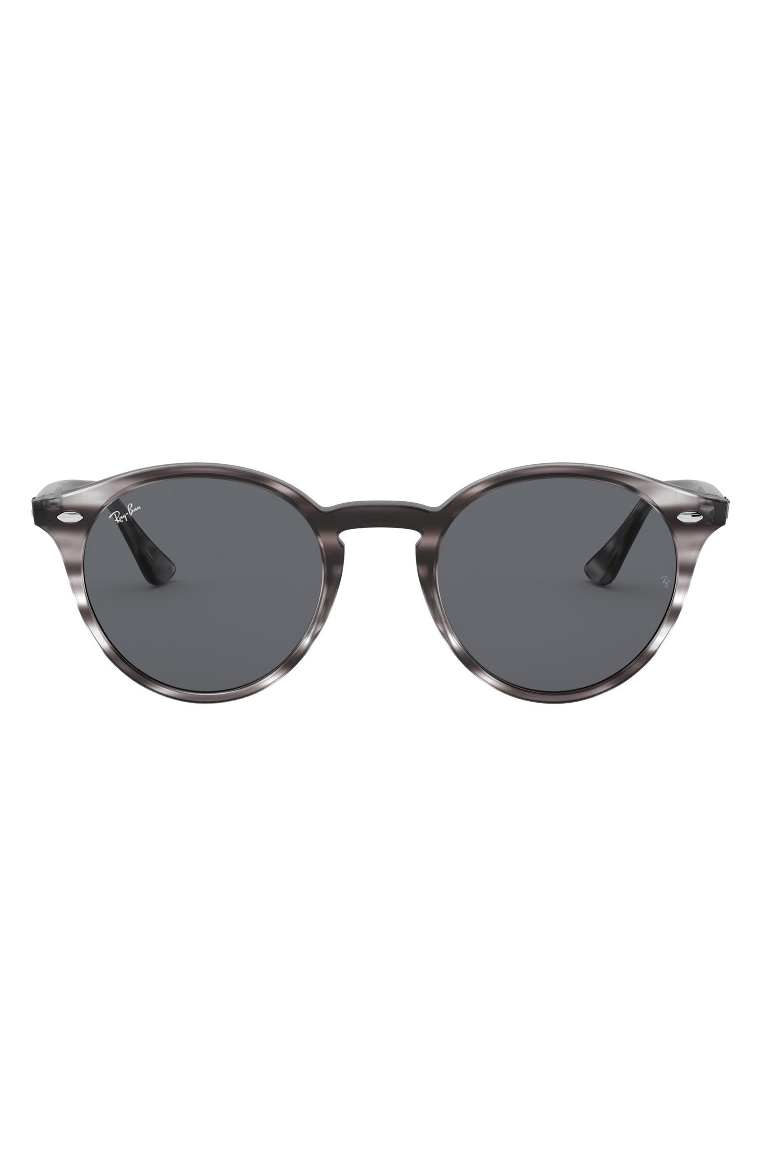 ray ban highstreet 49mm round sunglasses