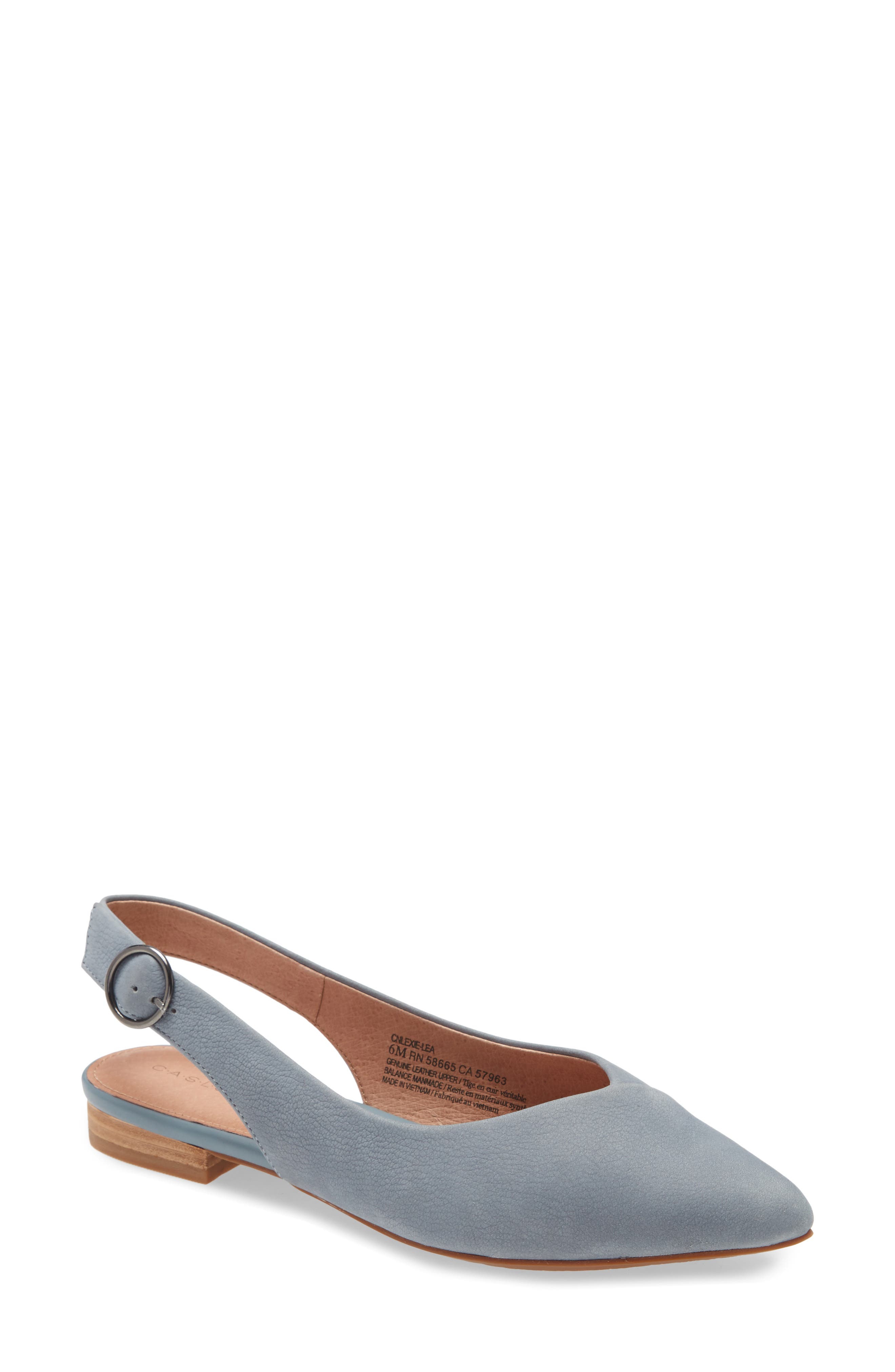 lexie pointed toe slingback flat