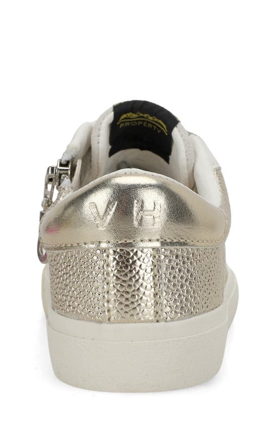 Shop Vintage Havana Kids' Vita Sneaker In Gold Pebbled Multi