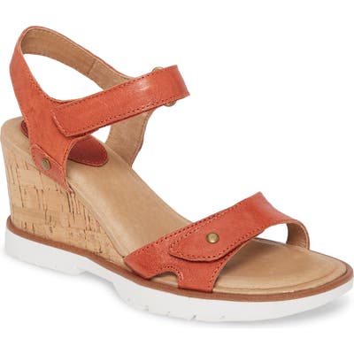 Sofft Cyndy Wedge Sandal- Orange