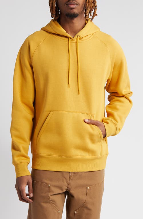 Shop Carhartt Work In Progress Chase Fleece Hoodie In Sunray/gold