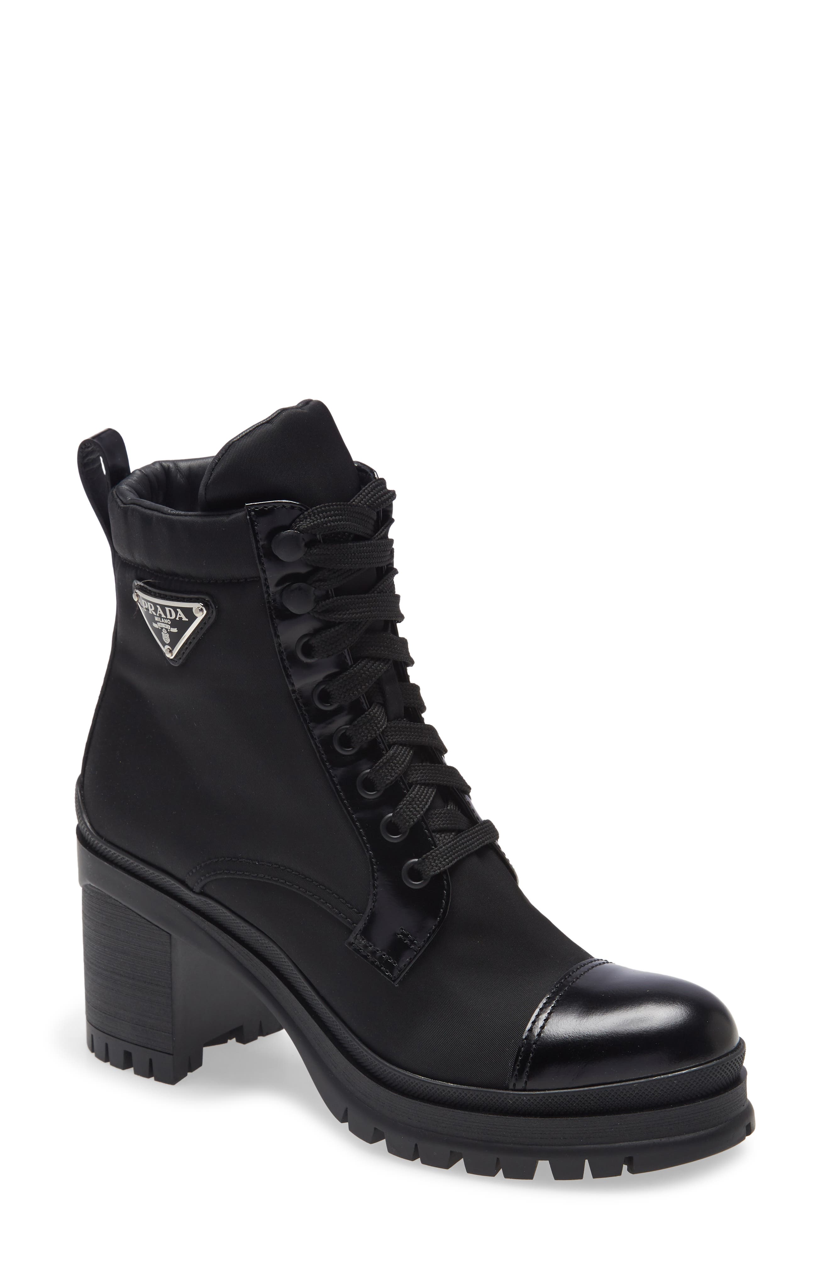 nordstrom black flat boots