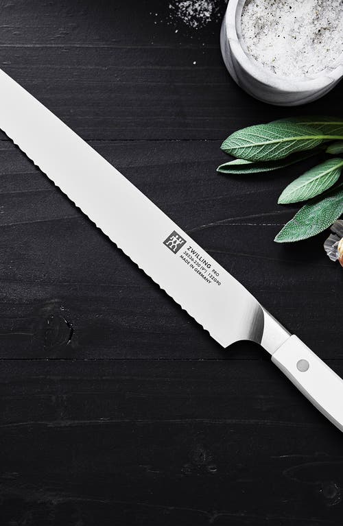 Shop Zwilling Pro Le Blanc 9-inch Bread Knife In Silver