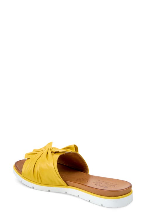 Shop Spring Step Lavona Slide Sandal In Yellow