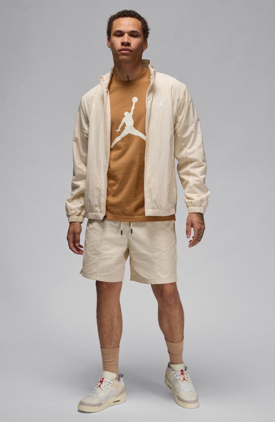 Shop Jordan Woven Drawstring Shorts In Legend Light Brown