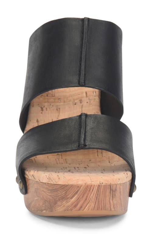 Shop Kork-ease ® Darra Leather Platform Sandal In Black F/g