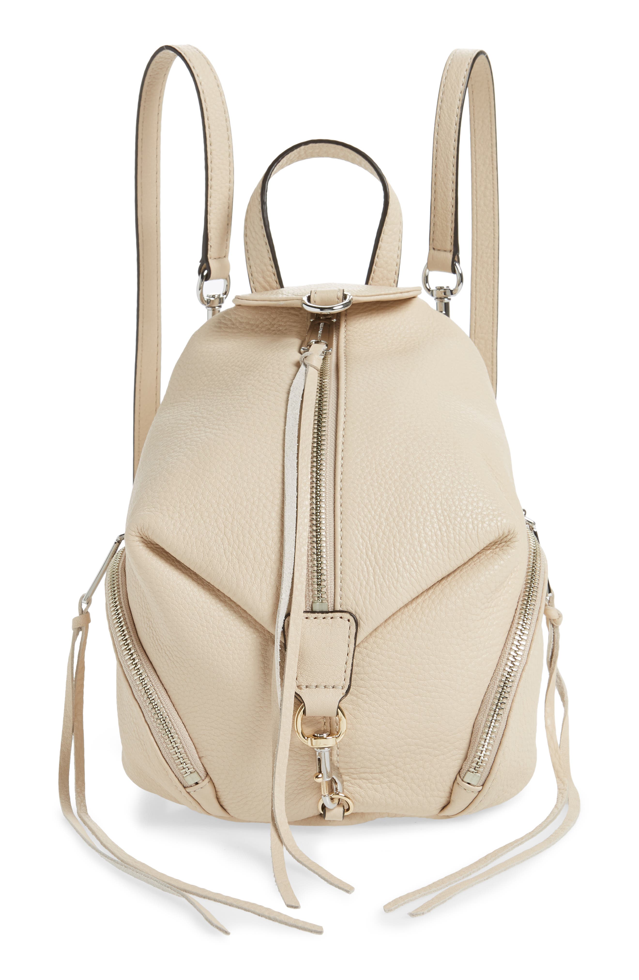 Rebecca Minkoff Mini Julian Pebbled Leather Convertible Backpack