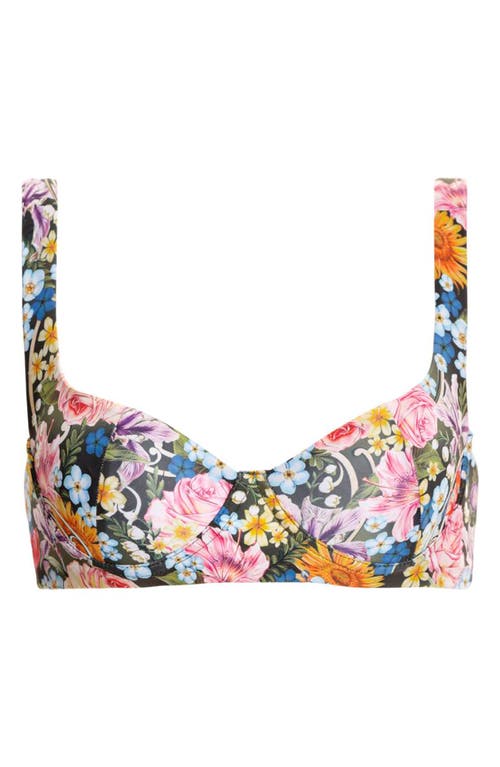 Balena Dreamin' Underwire Bikini Top in Pink Floral Multi