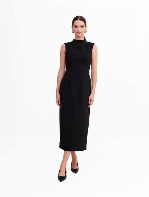 Shop Nanas Nana's Diana Midi Dress In Black