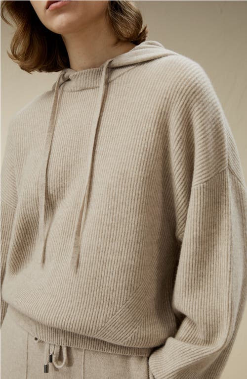 Shop Lilysilk Eshe 2-in-1 Cashmere Detachable Hoodie In Beige