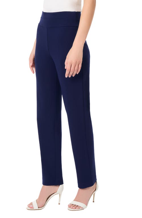 Shop Jones New York High Double Waist Pants In Pacific Navy