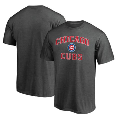 Men's Fanatics Branded Heathered Gray Chicago Cubs Big & Tall Secondary T-Shirt