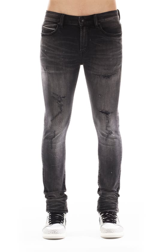 Shop Cult Of Individuality Punk Distressed Super Skinny Jeans In Asher