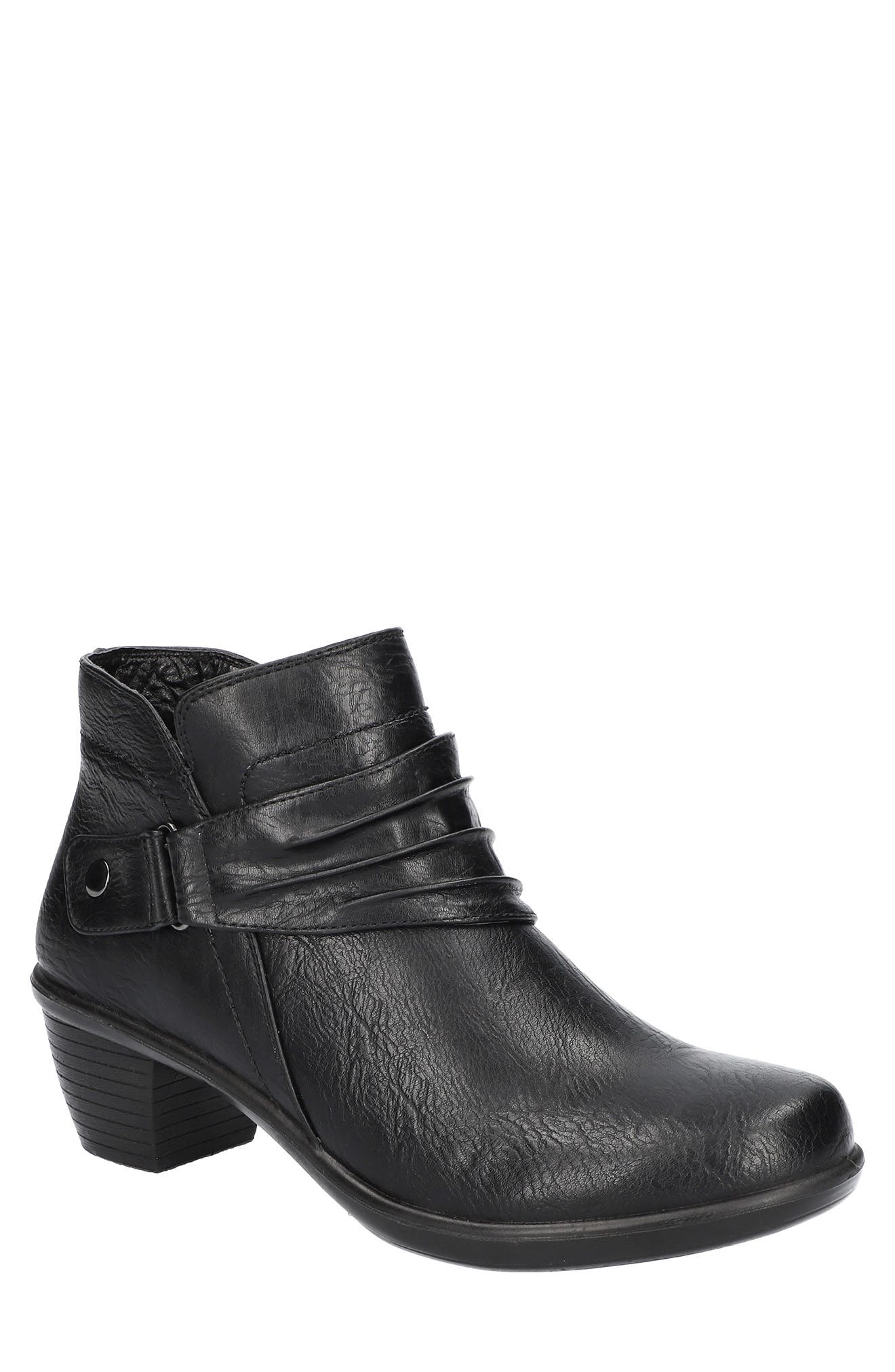 easy street womens legend block heel booties