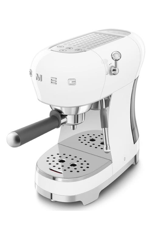 Smeg Manual Espresso Machine In White
