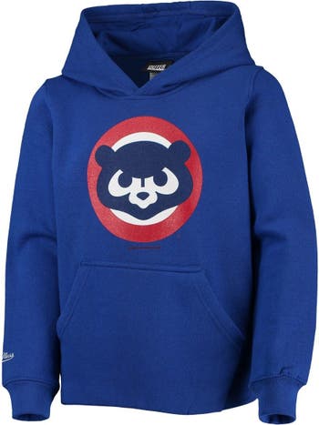 Outerstuff Youth Royal Chicago Cubs Cooperstown Collection Retro Logo  Pullover Hoodie
