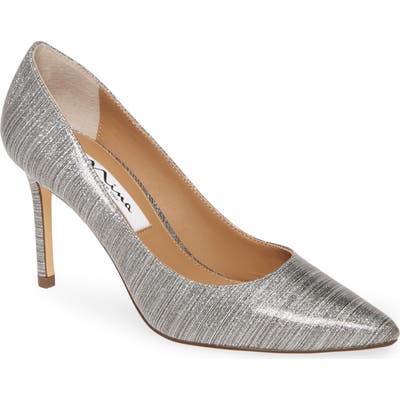 Nina Nina 85 Pointy Toe Pump, Grey