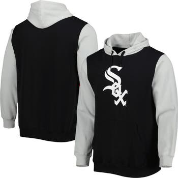 Men's White/Black Chicago White Sox Big & Tall Colorblock Full-Snap Jersey