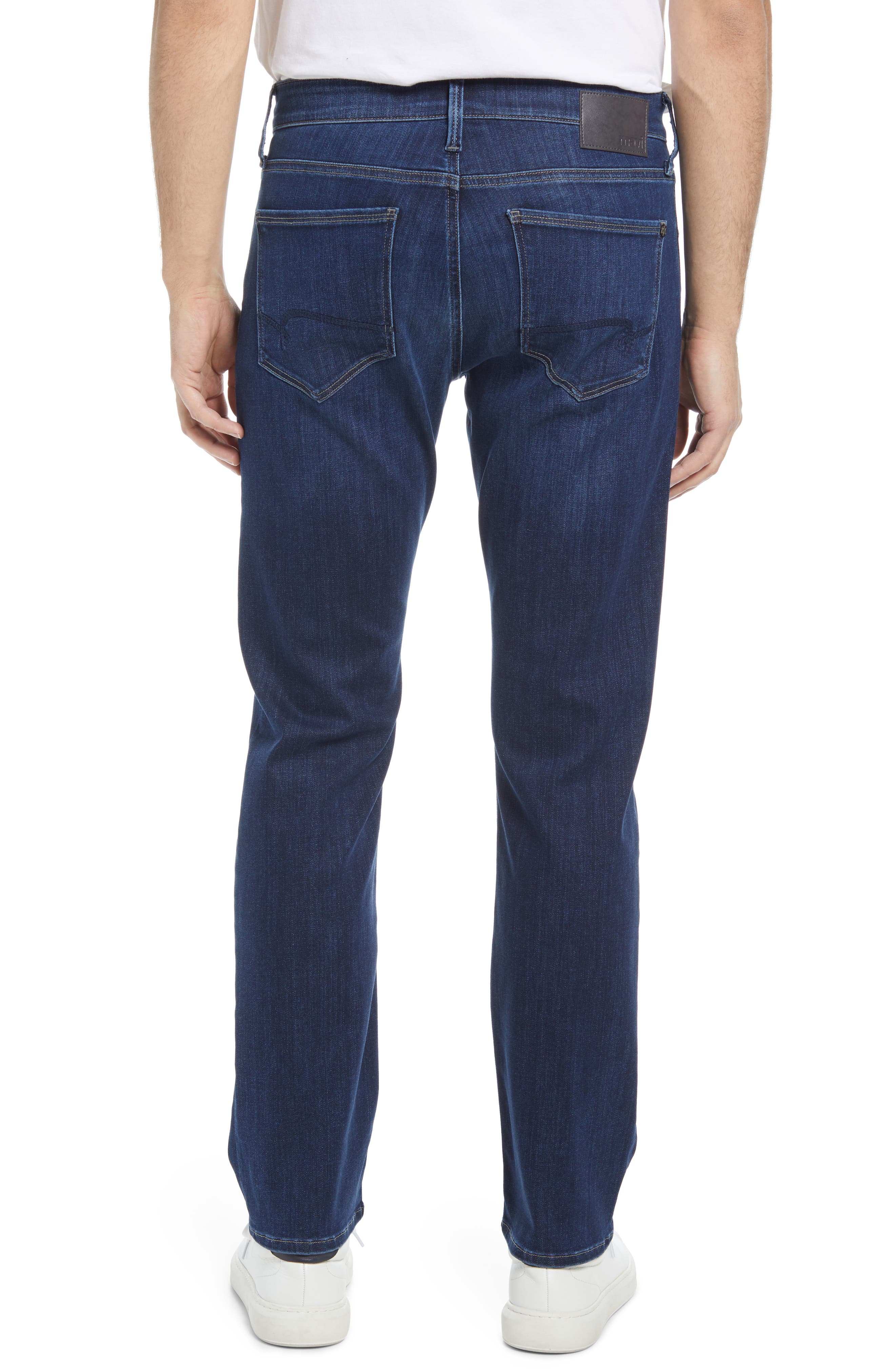 Mavi Jeans Zach Straight Leg Jeans in Dark Blue Austin at Nordstrom, Size 32 x 36