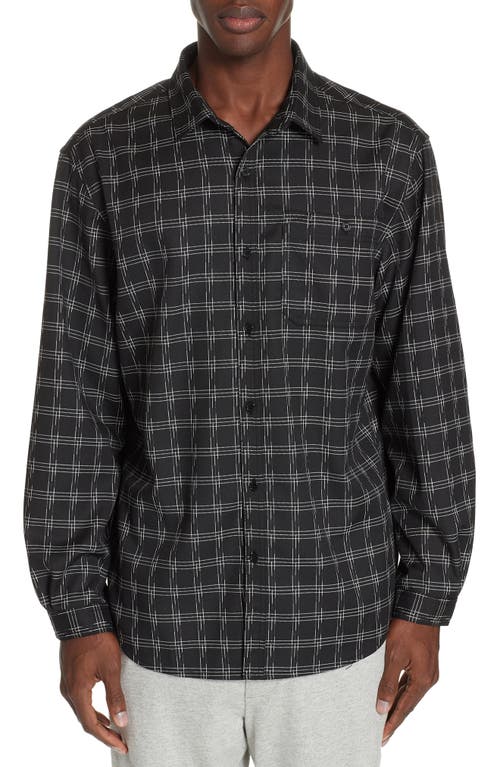 STAMPD Core Flannel Shirt in Black at Nordstrom, Size X-Large