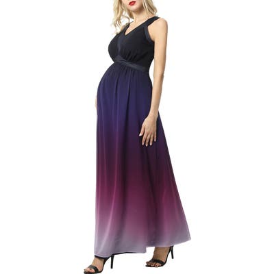 Kimi And Kai Valencia Ombre Maternity Maxi Dress