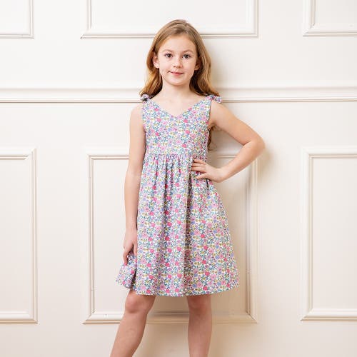 Shop Hope & Henry Girls' Organic Eyelet Bow Shoulder Dress, Kids In Flower Show Floral